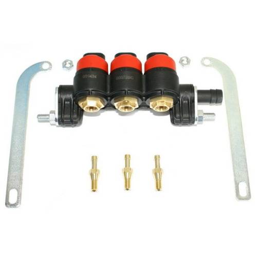 Rail d'injection GPL EMER Valtek Type 34 - 3 injecteurs