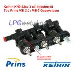 Rail 3x Iniettori Keihin KN9 52cc - Prins VSI 3/6 cil. GPL/METANO