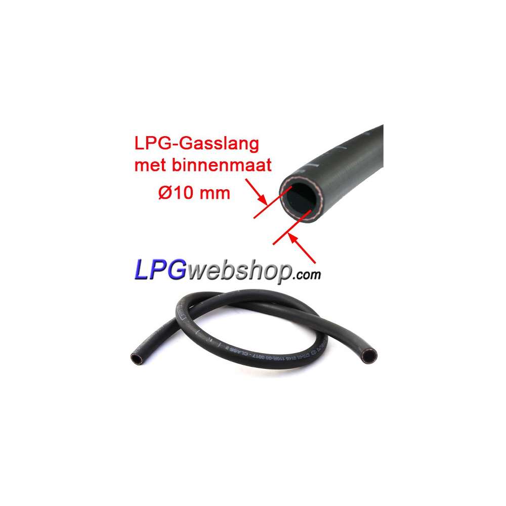Durite gaz GPL Ø10mm x 17mm en caoutchouc au mètre. Approbation R67-01 Durite gaz GPL Ø10mm x 17mm en caoutchouc au mètre. Approbation R67-01