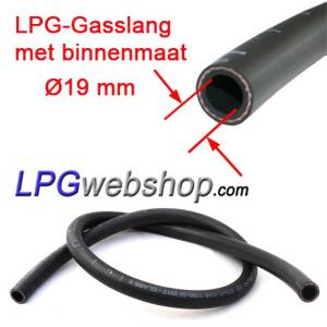 Manguera de gas GLP Ø19mm x 27mm Caucho R67-01 - Por metro