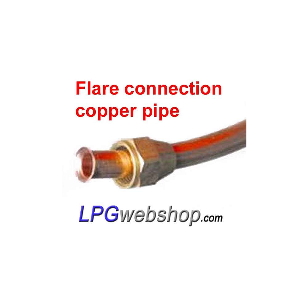 Tubo GLP Cobre 6mm com bainha plástica - Rolo de 6 metros Tubo GLP Cobre 6mm com bainha plástica - Rolo de 6 metros