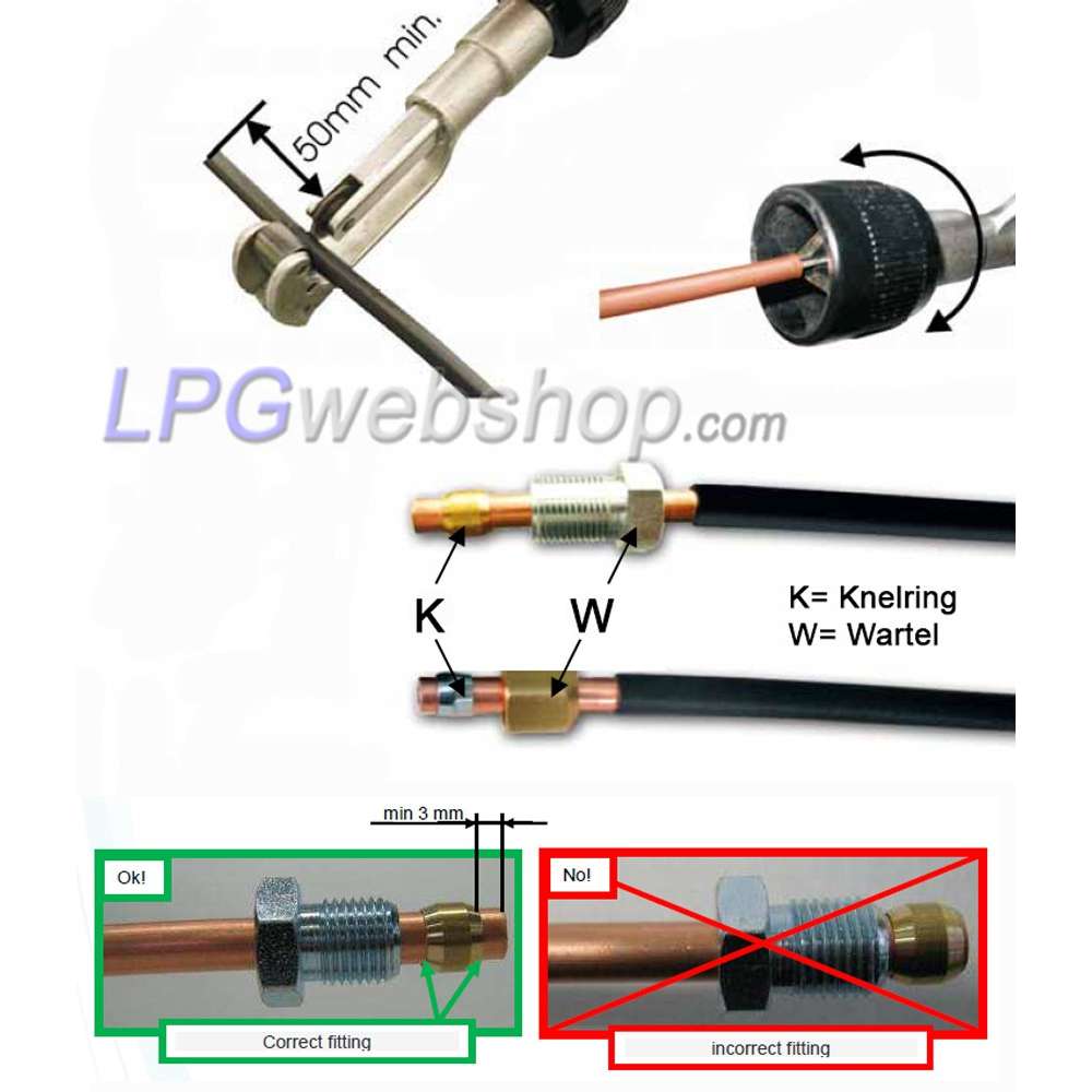 LPG Copper Pipe 6mm with plastic sheathing - Roll of 6 meter LPG Copper Pipe 6mm with plastic sheathing - Roll of 6 meter