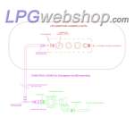 Tubo termoplástico de alta presión de 4 m con acoplamiento M20 - Para conectar el tanque de vapor al regulador de presión