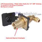 LPG Filling Point W21,8 - 1/2"UNF (19 mm) 90° + Plastic Cap
