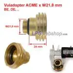 LPG Filling Point W21,8 - 1/2"UNF (19 mm) Straight + Plastic Cap