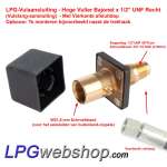 Bayonet LPG Filling Point Straight 1/2"UNF (19 mm) with square plastic cover
