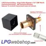 Bayonet LPG Filling Point Straight 1/2"UNF (19 mm) with square plastic cover