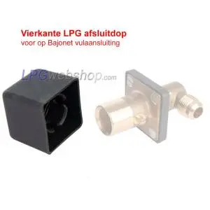 Square LPG Bayonet Filling Point Cover - Plastic