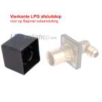 Square LPG Bayonet Filling Point Cover - Plastic