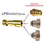 Adaptador de llenado de bombonas de gas GLP bayoneta - W21,8 interior