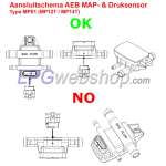 Capteur de pression AEB MP12T - Capteur MAP - Type MP01 D:12mm