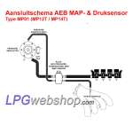 AEB MP14T Sensore di pressione - Sensore MAP - Tipo MP01 14mm