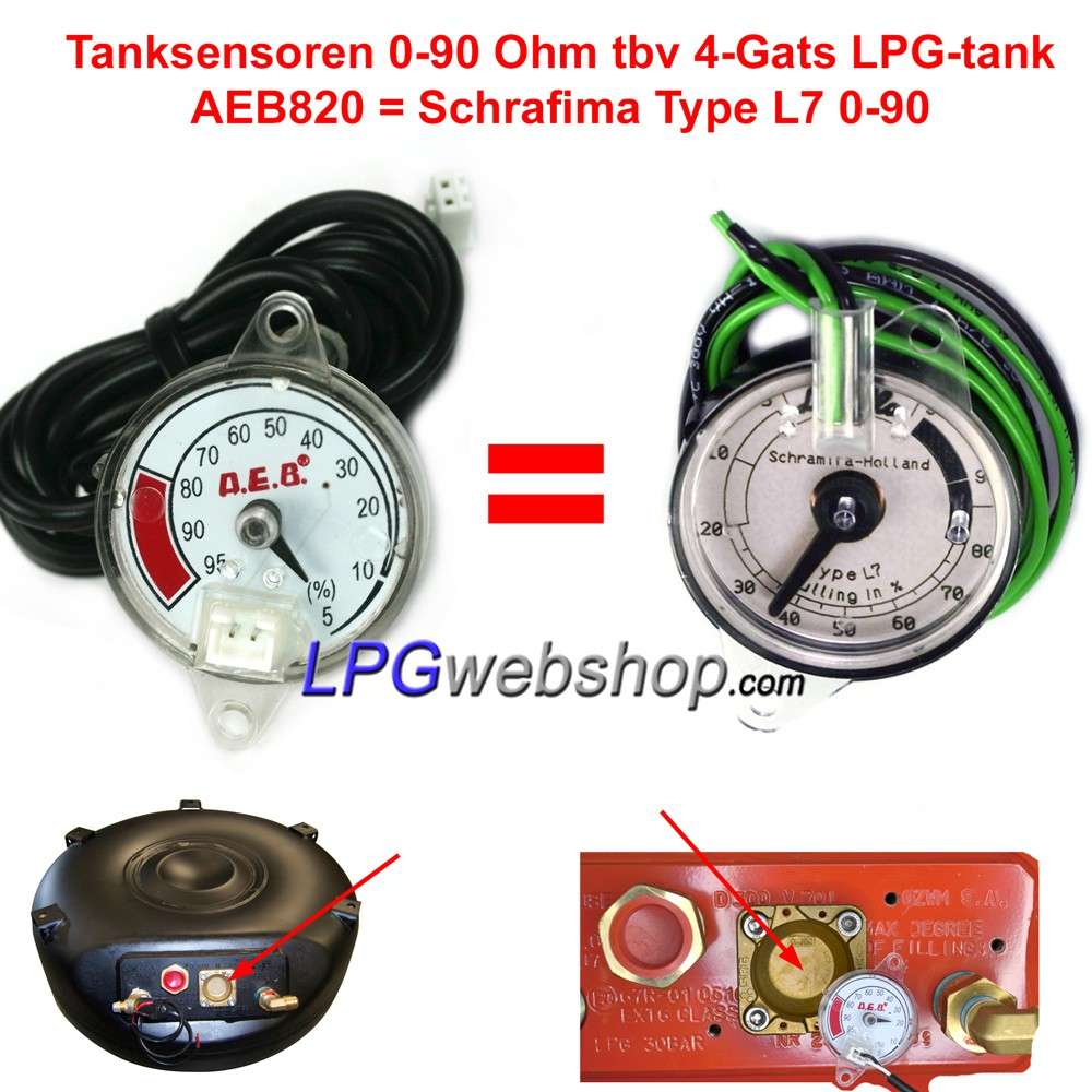 LPG-Tanksensor 0-90 Ohm NL für 4-Loch-LPG-Tank LPG-Tanksensor 0-90 Ohm NL für 4-Loch-LPG-Tank