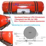 LPG-Tankframe 85cm Universeel + Isolatiestrip - Tankrek voor LPG-Cilindertanks