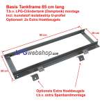 Marco universal para tanque de GLP de 85 cm con tira aislante para Depósitos GLP Cilíndricos