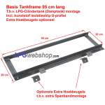 LPG-Tankframe 95cm Universeel + Isolatiestrip - Tankrek voor LPG-Cilindertanks