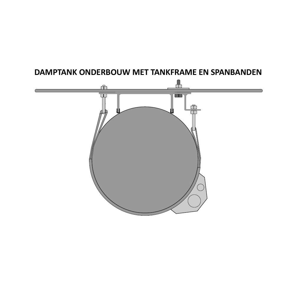 Kit de sangles (20 mm de large) pour le montage du réservoir cylindrique (2x sangles + matériau de montage) Kit de sangles (20 mm de large) pour le montage du réservoir cylindrique (2x sangles + matériau de montage)