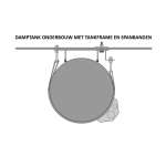Spanbandenset 20mm Breed voor montage van LPG-Cilindertank met RDW goedkeuring t/m 150L