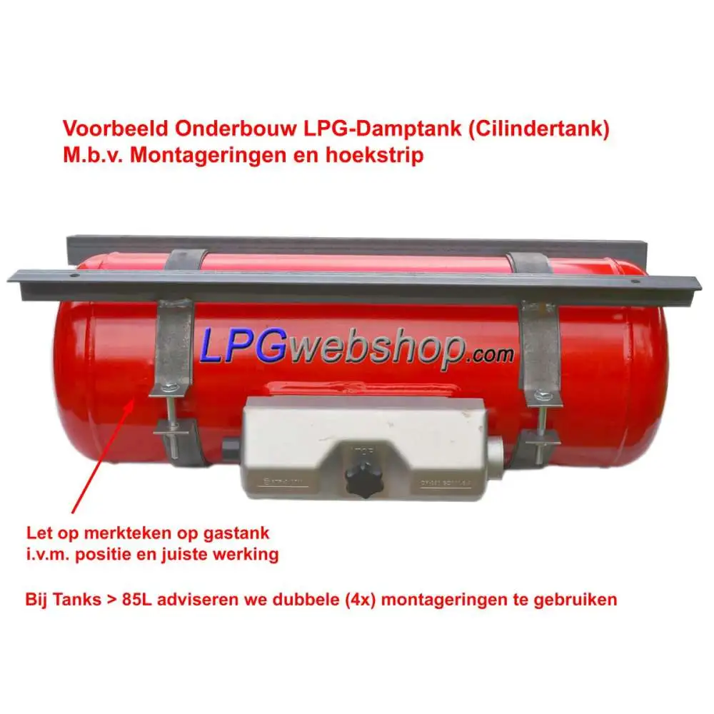 Tank Fixation Ring Set Ø320mm for Cylindrical LPG Tanks (2x Ring with Insulation) Tank Fixation Ring Set Ø320mm for Cylindrical LPG Tanks (2x Ring with Insulation)