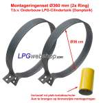 Tank Fixation Ring Set Ø360mm for Cylindrical LPG Tanks (2x Ring with Insulation)