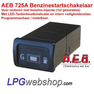 LPG Benzinestart Schakelaar AEB725A - Met Niveau-indicatie - Safety relais