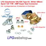 LPG Shut Off Valve Valtek Tipo 03 - 6mm connections