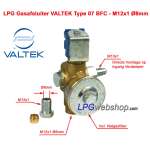 Vanne d'arrêt de gaz GPL Valtek Type 07 - Connecteur AMP 6 mm/8 mm