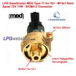 Elettrovalvola GPL MED Tipo 71- 8mm - Per Riduttore GPL Landi Renzo IG1