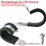 LPG-Vulslangbeugel 18-21,5mm Staal met rubber bescherming