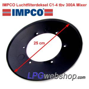 Couvercle de filtre à air IMPCO (plaque) C1-4 Ø 25 cm pour mélangeur IMPCO 300A