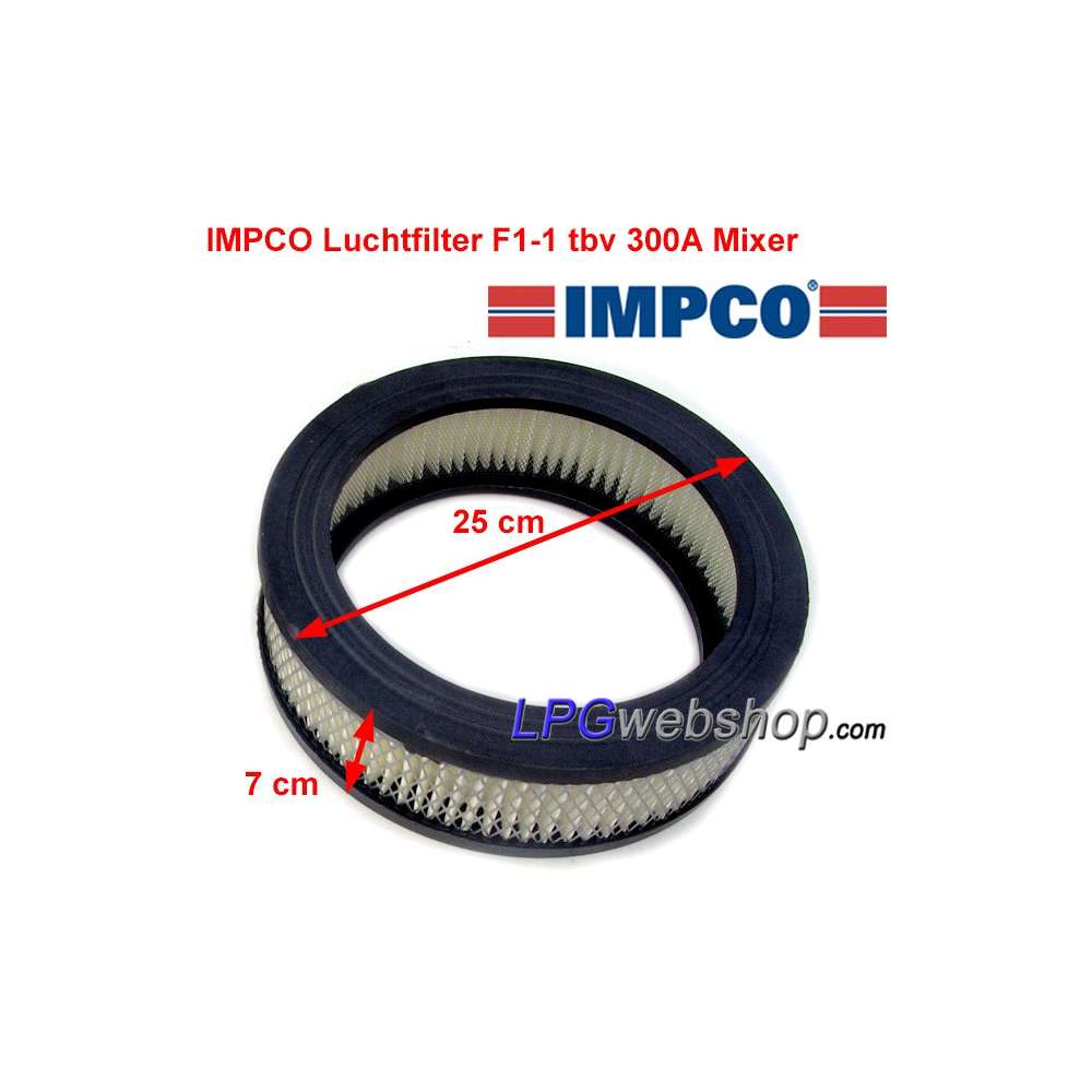 IMPCO Air Filter F1-1 Ø 25 cm for IMPCO Mixer 300A IMPCO Air Filter F1-1 Ø 25 cm for IMPCO Mixer 300A
