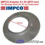 Anillo adaptador IMPCO A1-54 Ø78mm para capó A1-57