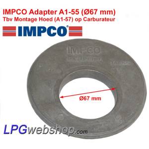 Bague d'adaptation IMPCO A1-55 Ø67 mm pour hotte A1-57