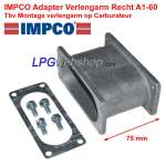 IMPCO Adapter A1-60 Unidapt: Arm piece Straight 75mm for extension arm