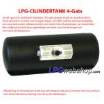 Kit completo de GLP IMPCO con 300 A de alimentación directa al carburador y cilindro. Tanque de GLP de 230 L (Ø450 mm x 1571 mm)