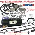 Compl. IMPCO LPG-Set 300A op Arm + LPG Cil. Tank tot 120L inbouw
