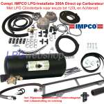 Kit GPL IMPCO complet avec réservoir GPL 300 A direct sur carburateur et cylindre jusqu'à 120 L