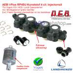 Rail 4 Injecteurs GPL AEB INJ RP4SU Polymère I-PLUS - VGI / LANDI + Kit de montage