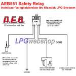 AEB551 LPG Veiligheidsrelais met instelbare choke tijd