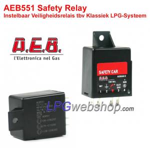 Relé de seguridad de GLP AEB551 con tiempo de estrangulación ajustable