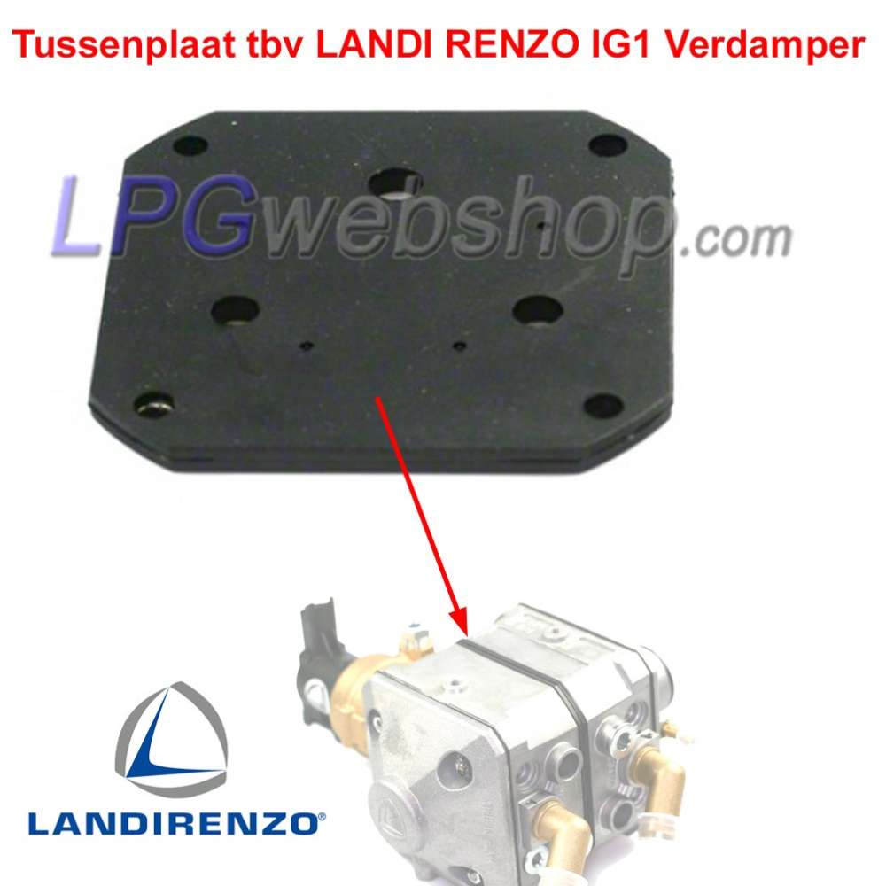 Tussenplaat tbv Landi Renzo IG1 LPG-Verdamper (Normal/MAGG/SM) Tussenplaat tbv Landi Renzo IG1 LPG-Verdamper (Normal/MAGG/SM)