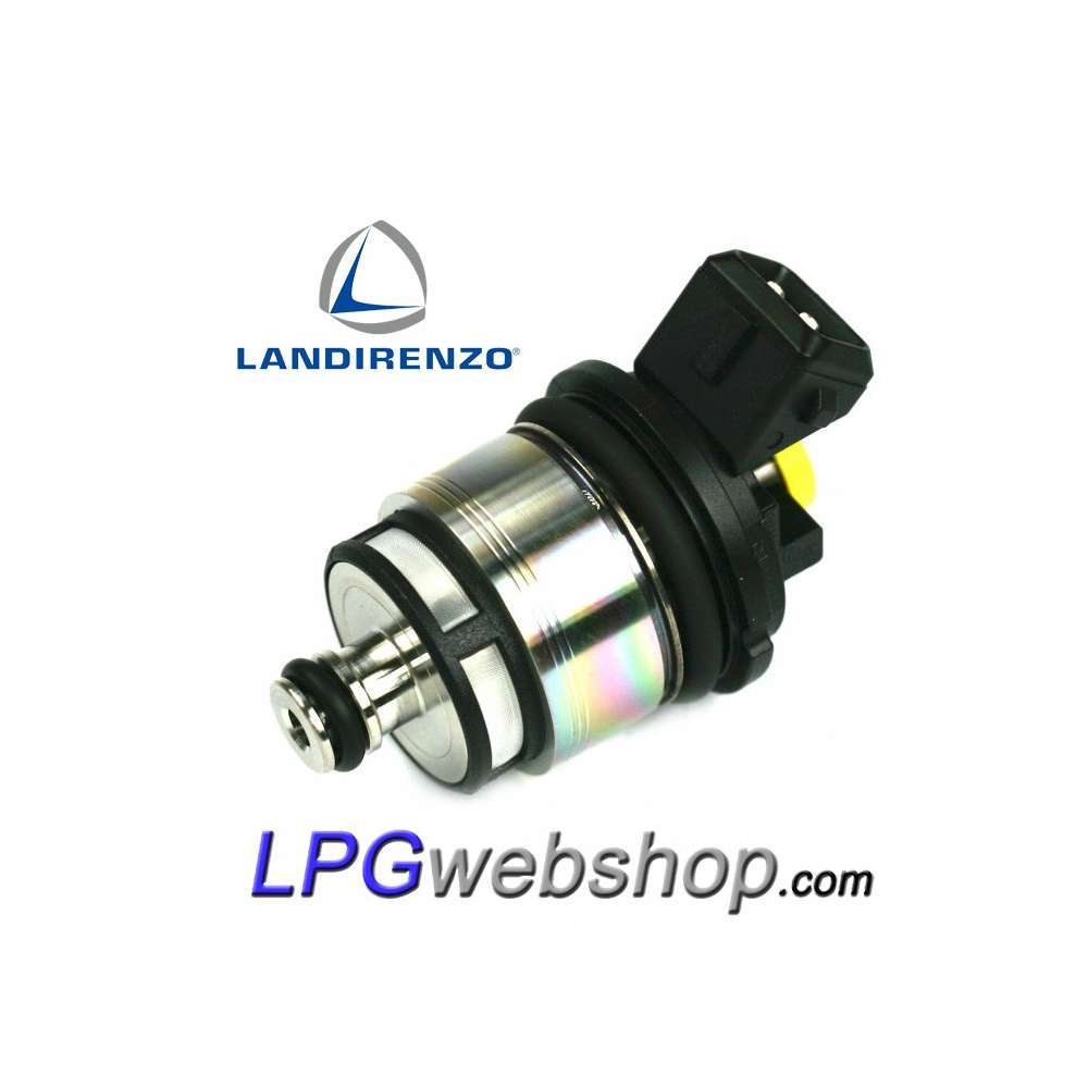 Injetor de gás Landi Renzo TB/TU2520 GI25-20 XS Amarelo MED com conector AMP Injetor de gás Landi Renzo TB/TU2520 GI25-20 XS Amarelo MED com conector AMP