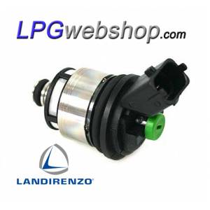 Injetor de gás Landi Renzo TB/TU2522 GI25-22 Small Verde MED FIAT ALFA LANCIA com conector MTA