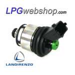 Iniettore Gas Landi Renzo TB/TU2522 GI25-22 Small Tappo Verde MED FIAT ALFA LANCIA con Connettore MTA