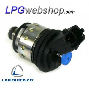 Iniettore Gas GPL Landi Renzo BF/UF2565 GI25-65 Medium Tappo Blu MED FIAT ALFA LANCIA con Connettore MTA. (237124000)
