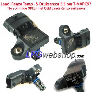 Landi Renzo Presión / Temp. sensor (5,5 bar) - (Landi Renzo / Opel) T-MAPC97