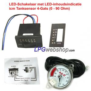 Interruptor LED GPL GMS GLX2X5 GLG326 - Incl. sensor de tanque
