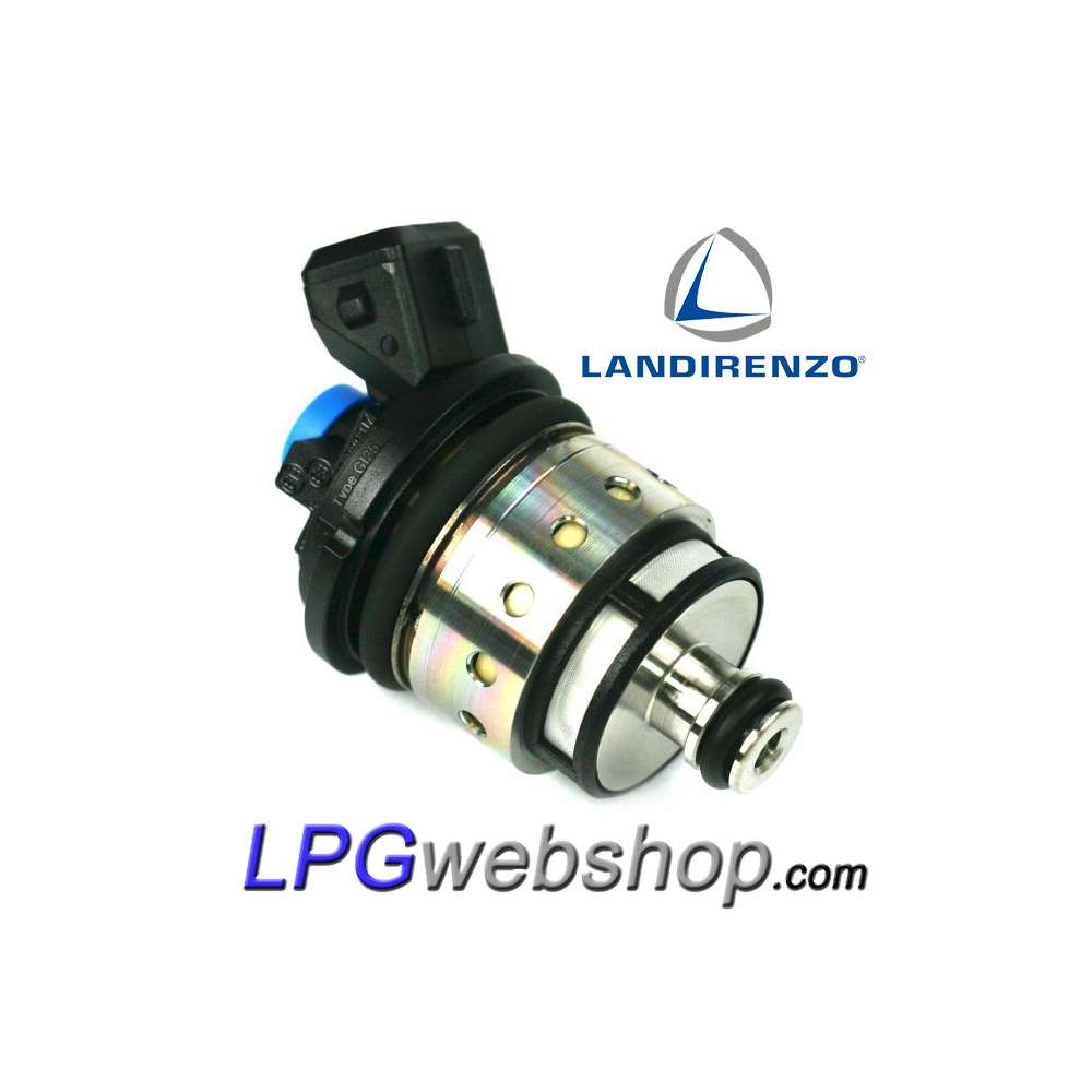 Injetor de gás Landi Renzo BF/UF2565 GI25-65 Medium Azul MED com conector AMP Injetor de gás Landi Renzo BF/UF2565 GI25-65 Medium Azul MED com conector AMP