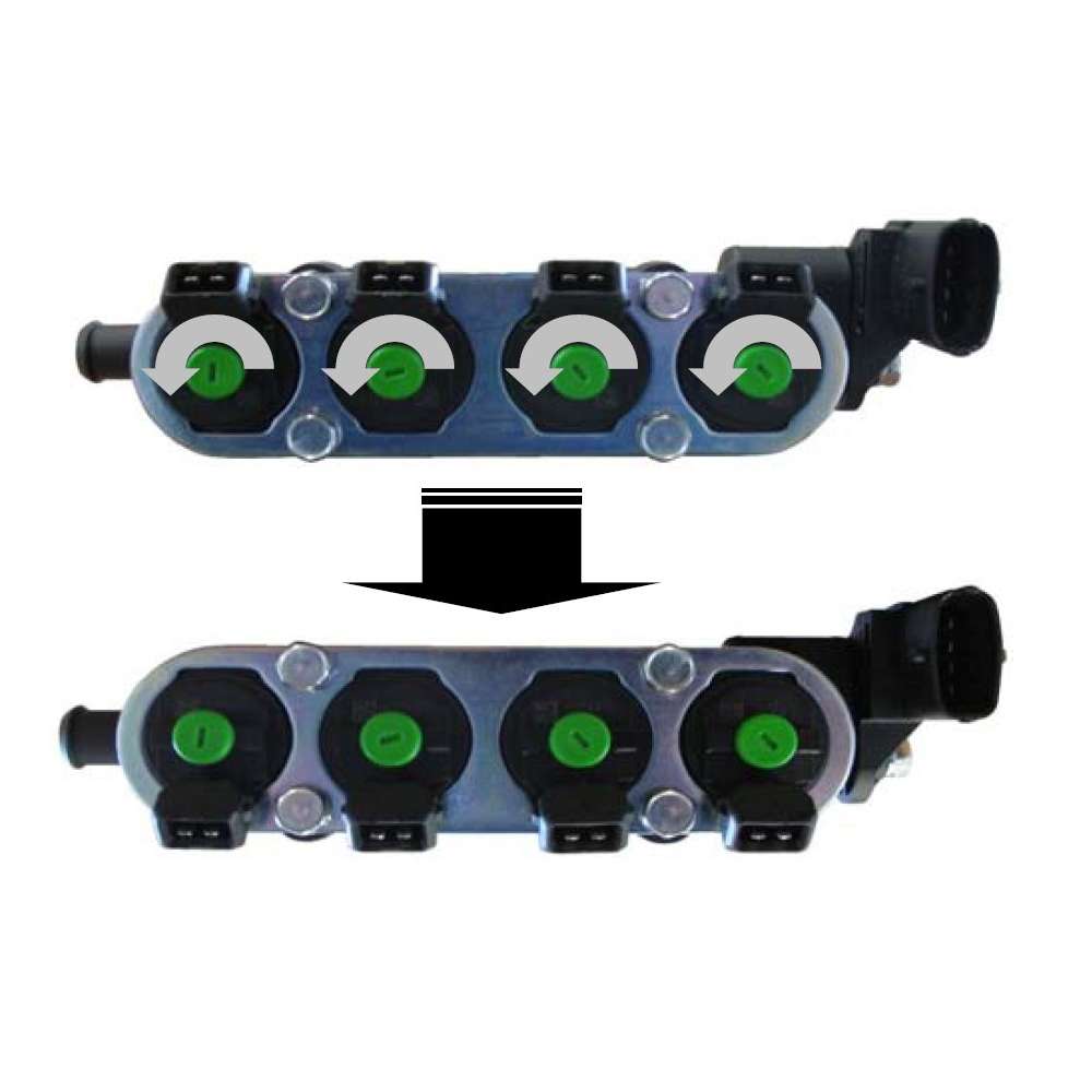 Landi Renzo Injectorrail RGI MED - 2x LPG Injectoren - Zonder Druksensoraansluiting Landi Renzo Injectorrail RGI MED - 2x LPG Injectoren - Zonder Druksensoraansluiting