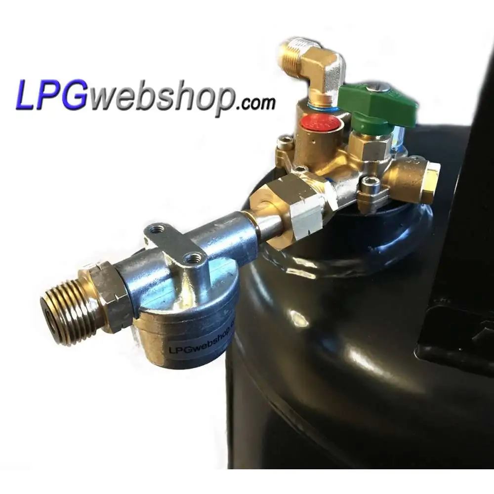 High-pressure LPG filter F-701-B with SHELL Female G.12 x G.12 Male - Straight connections High-pressure LPG filter F-701-B with SHELL Female G.12 x G.12 Male - Straight connections